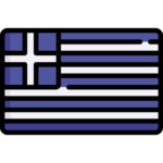 Flaga Grecji symbolizująca bazę tłumaczy przysięgłych w Grecji