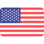 flaga USA, która symbolizuje usługę Tłumacza przysięgłego języka angielskiego online