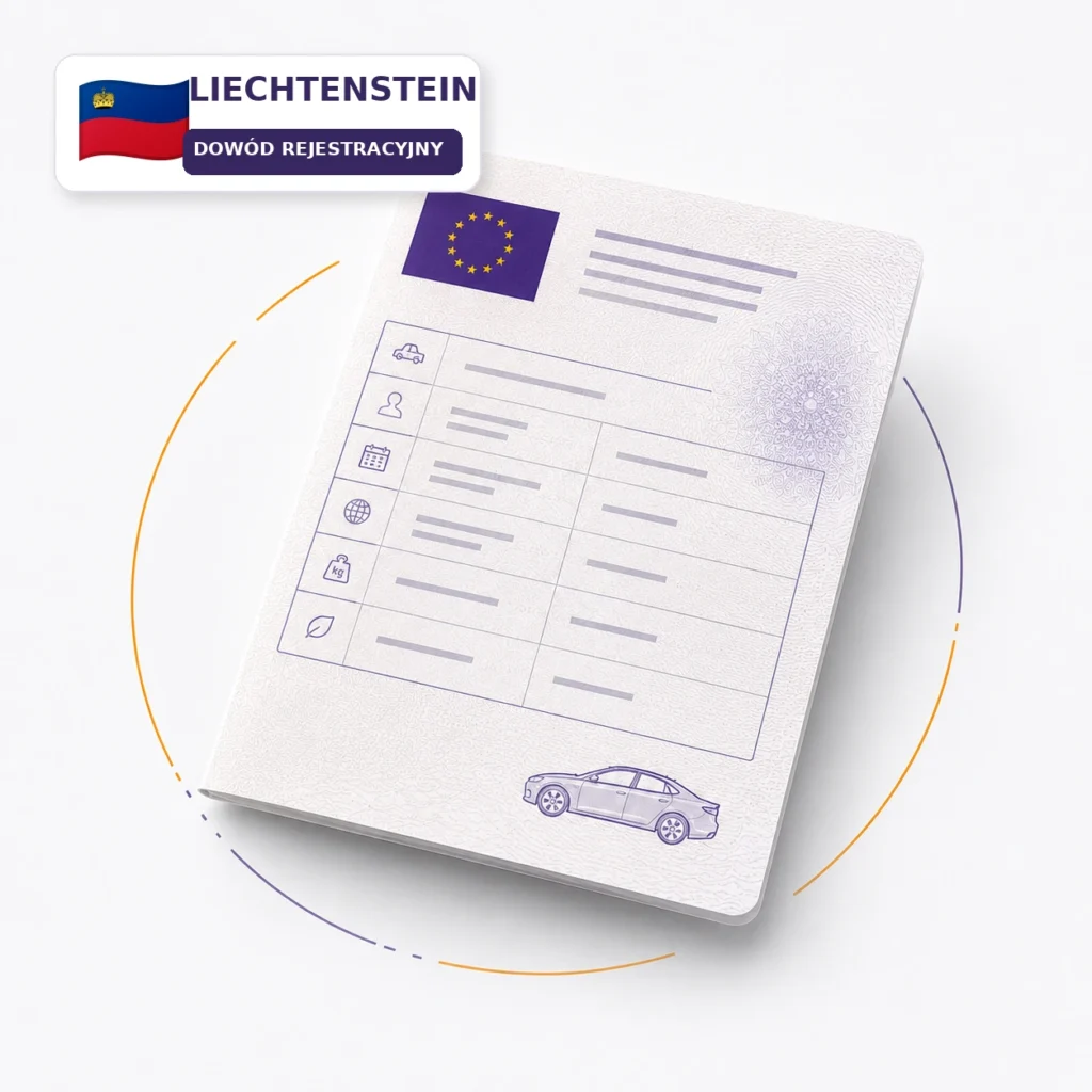 Tłumaczenie dowodu rejestracyjnego z Liechtenstein – tłumaczenie przysięgłe