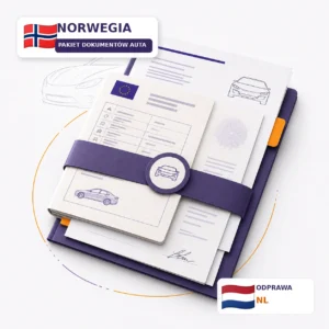 Pakiet tłumaczeń dokumentów samochodowych z Norwegia z dokumentami odprawy celnej z Holandii