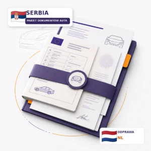 Pakiet tłumaczeń dokumentów samochodowych z Serbia z dokumentami odprawy celnej z Holandii